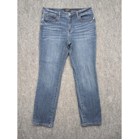 Judy Blue Jeans Womens 32 Straight Fit Stretch Denim Mid Rise Classic Casual - Picture 1 of 11